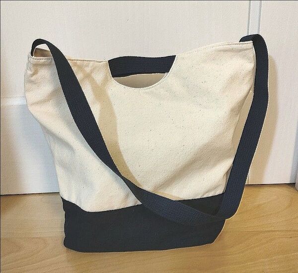 トートバッグ2way スカーフ付き 帆布