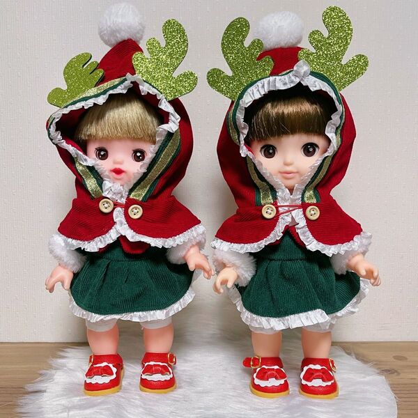 メルちゃん服 ソランちゃん服 クリスマス 4点セット