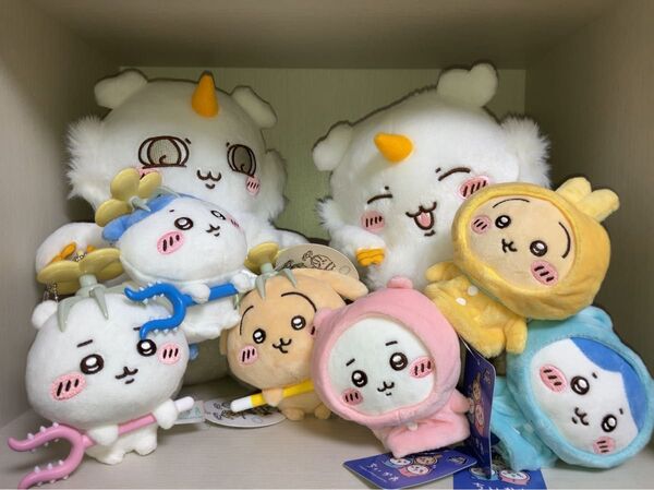 ちいかわ あのこBIGぬいぐるみ全2種&討伐マスコットぬいぐるみ全3種&指先パペット全3種