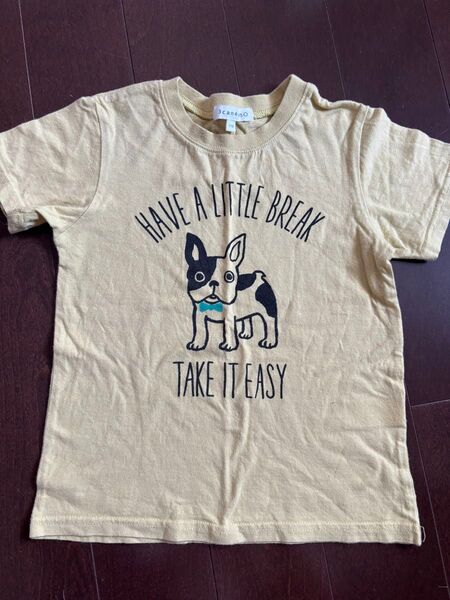 3can4on フレンチブルドッグ柄Tシャツ 110cm