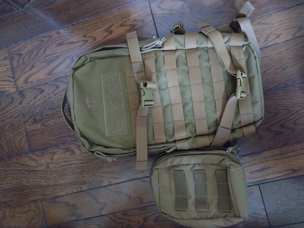 米軍実物タスマニアンタイガー エッセンシャルパックMK2 コヨーテB9㍑&ポーチ