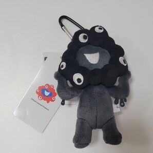 【立ちバージョン】黒ミャク カラナビ付マスコット ブラック 大阪関西万博 ミャクミャク