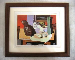 * Picasso [ fruit plate . guitar ] offset . made * wooden amount attaching * prompt decision *