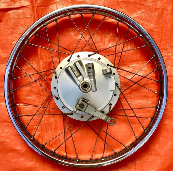 【デカドラム】スーパーカブ110 JA07 フロントホイール ・ブレーキパネル