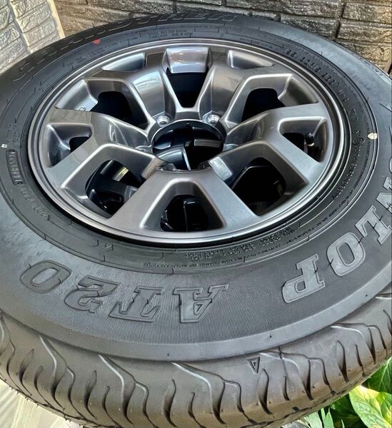 ダンロップ24年47週製造195/80R15ジムニーシエラ純正タイヤホイールセット1本