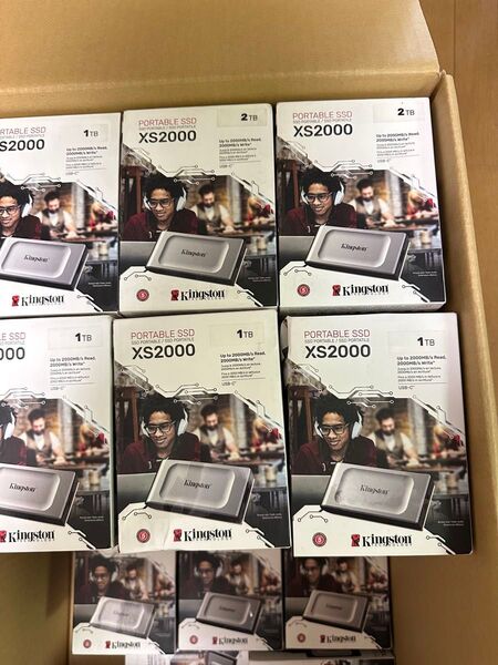 新品未開封 2TB キングストン 外付け SSD USB3.2 Gen2x2 3個セット