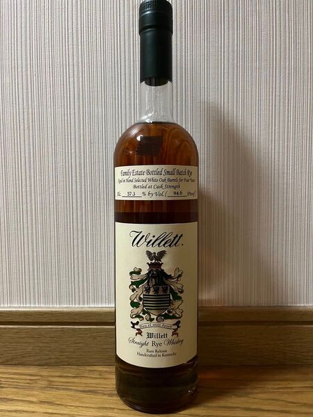 【正規品】ウィレット ファミリーエステート ライ 4年・Willet Family Estate Rye 4yo・スモールバッチ