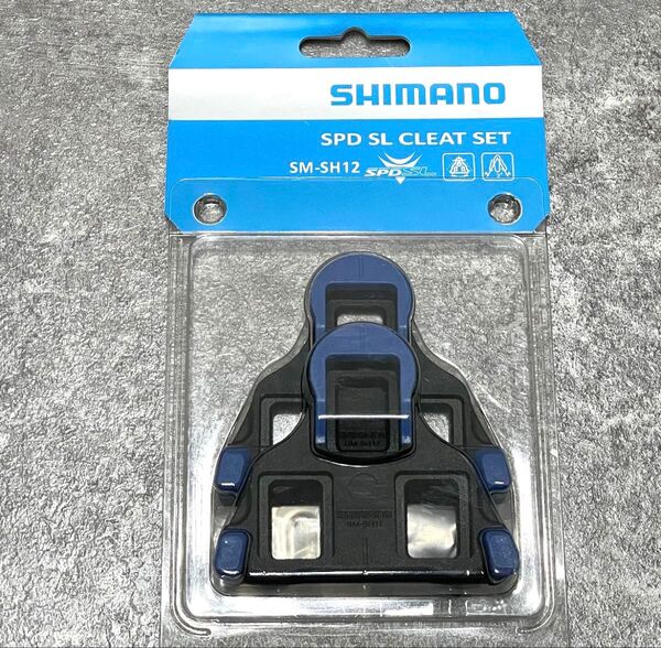 【新品・未使用】シマノ SM-SH12 SPD-SL クリートセット 青