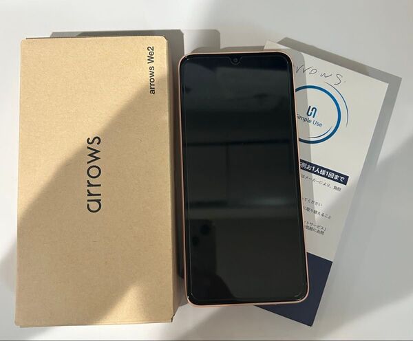 arrows We2 ピンク SIMフリー 使用期間3ヶ月弱 充電回数30回 スマホケース、ガラスフィルムセット