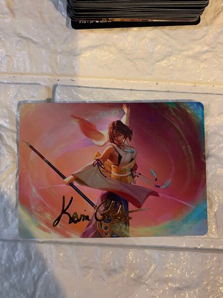 大召喚士、ユウナ 箔押し FF X スピラの希望 mtg イラストコレクション ギャザリング マジック