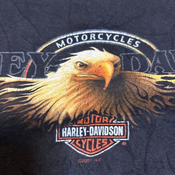 HARLEY-DAVIDSON ハーレーダビッドソン オフィシャル 鷲プリント ヴィンテージ 00s 90 古着 コットン