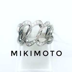【001979】ブランドミキモトMIKIMOTOK18天然ダイヤモンドリング