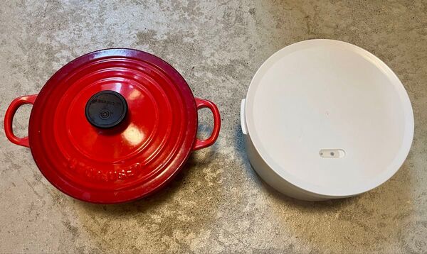 LE CREUSET ホーロー鍋 & 米櫃 セット