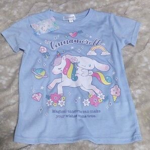 【120サイズ新品未使用】 シナモロール ガールズ 半袖シャツ Tシャツ サンリオ