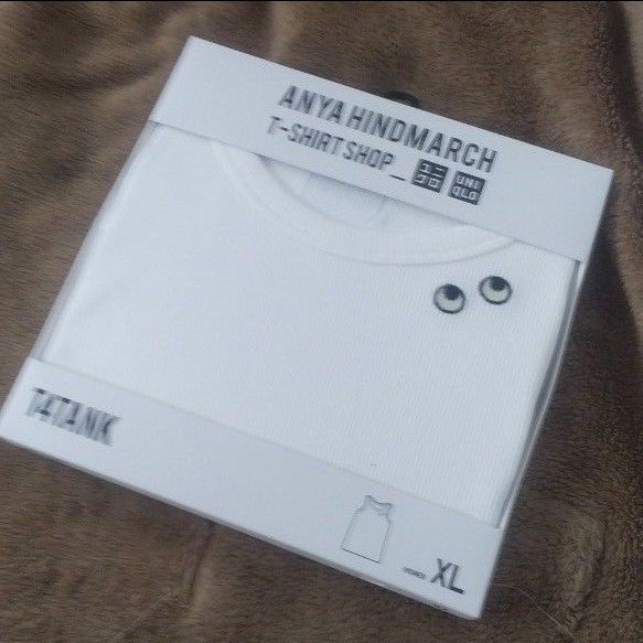 XL 新品未使用 アニヤ・ハインドマーチリブ T4TANK リブタンクトップユニクロ アニヤハインドマーチ