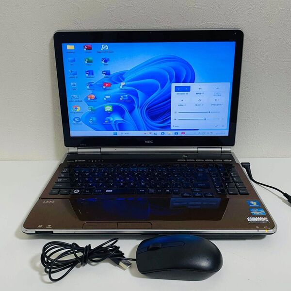 Y703 NECノートパソコンi7高速SSDサクサクWindows11オフィス付