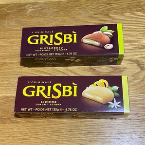 イタリア 未開封 Grisbi グリスビー クッキー レモン ピスタチオ 2箱セット