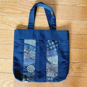 ハンドメイド トートバッグ 着物リメイク 手提げ袋