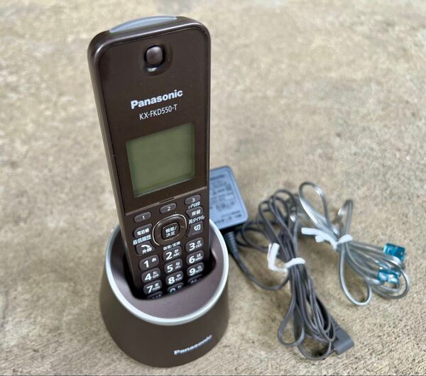 Panasonic VE-GZS10-T KX-FKD550 電話機 ブラウン パナソニック コードレス電話機 子機 充電台