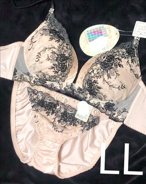 短期出品 B85 C80 C85 D75 D80 E75 レース ノンワイヤー LL 豪華 花柄 水彩柄 アンティーク ローズ
