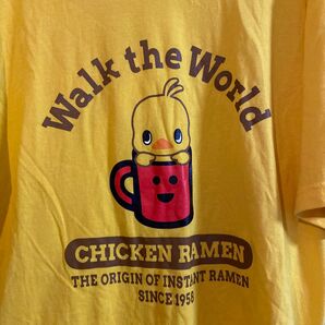 【クーポンで是非】チキンラーメンひよこちゃんのTシャツ XL