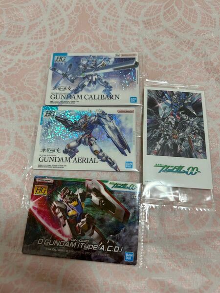 ガンプラ ガンダム ガンプラパッケージアートグミ 水星の魔女 ガンダムキャリバーン ガンダムエアリアル 0ガンダム ガンダム00