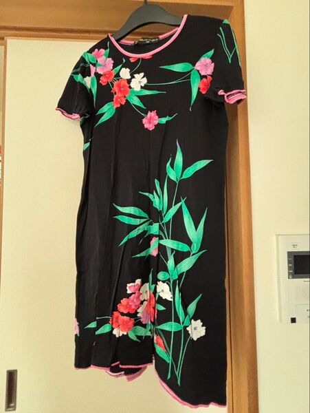 LEONARD FASHION 花柄 半袖シャツワンピース Lサイズ