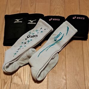 mizuno バレーボール ミズノ 膝サポーター asics バレー アシックス ソックス