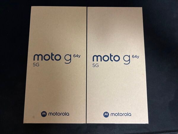 新品未開封 motorola moto g64y 5G スペースブラック バニラクリーム SIMフリー 2台