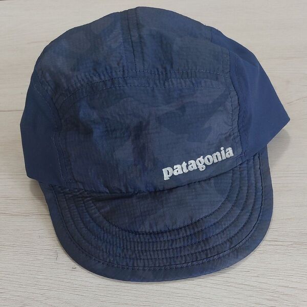 patagonia パタゴニア キッズキャップ ネイビー系 (水陸いけます) 帽子 アウトドア
