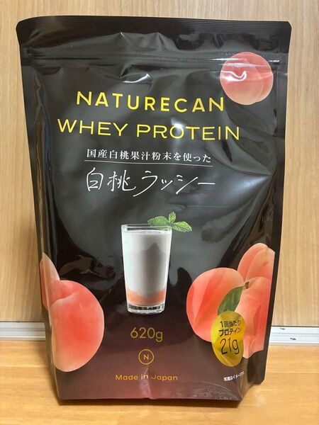 ネイチャーカン ホエイプロテイン 白桃ラッシー 620g