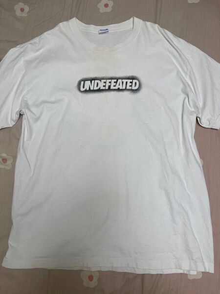 Tシャツ 半袖Tシャツ ホワイト 半袖 古着 UNDEFEATE メンズ XL