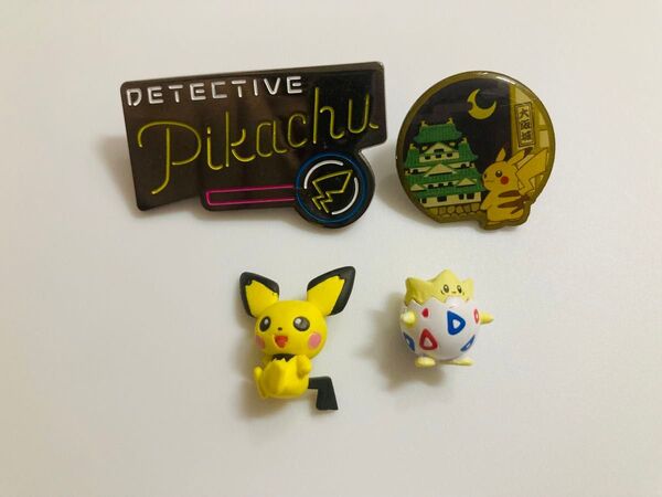 名探偵ピカチュウ 大阪城 ピンズ ピチュー トゲピー スケールワールドフィギュア