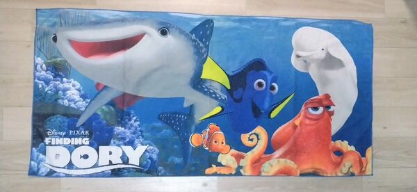 ファインディング・ドーリー プレミアムジャンボ バスタオル ディズニー ピクサー アミューズメント景品 洗濯済