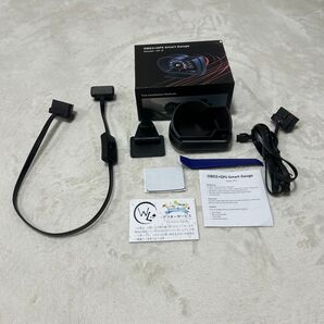OBD 2+GPS Smart Gauge Model:AP-6デジタルメーター スイッチ付きOBD延長付属