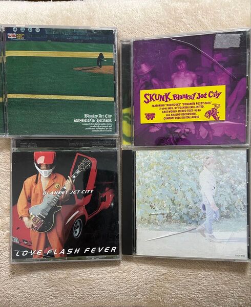 中古品 廃盤 BLANKEY JET CTIY アルバム CD 4枚まとめ売り ブランキージェットシティ 浅井健一 帯有り