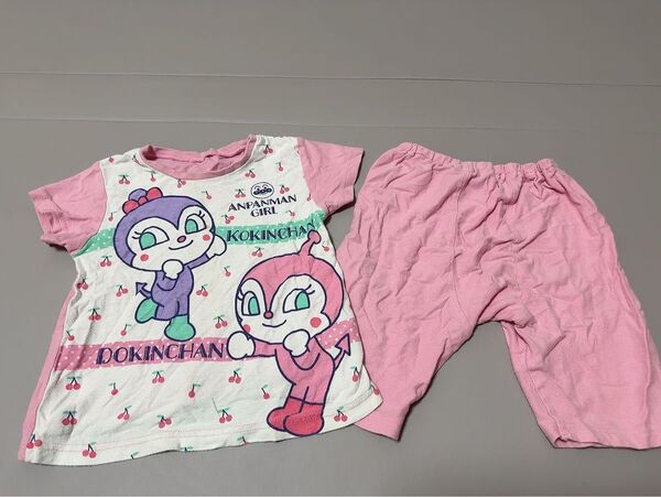 アンパンマンガール ドキンちゃん 半袖Tシャツ&半ズボンセット 90サイズ