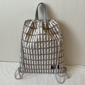 入園入学 ハンドメイド 男の子 ナップサック型お着替え袋 北欧 体操着入れ キルティング