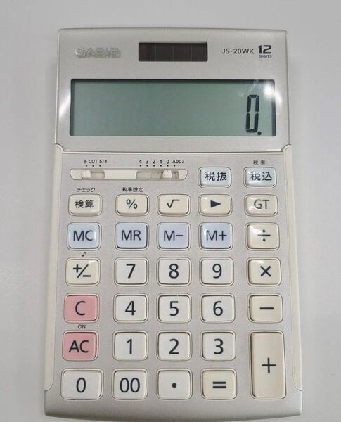 CASIO カシオ 電卓 JS-20WKA ゴールド