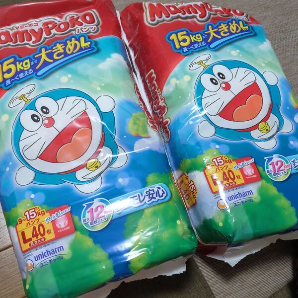 マミーポコパンツ ユニチャーム ドラえもん 匿名配送 2袋 パンツタイプ