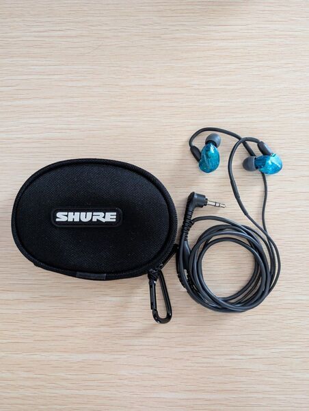 SHURE SE215 イヤホン クリアブルー