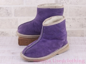 MG076 ◆ Сделано в Австралии [100 % овчина Ugg] винтажные сапоги овчины мурасаки дети 3 20,5 см.