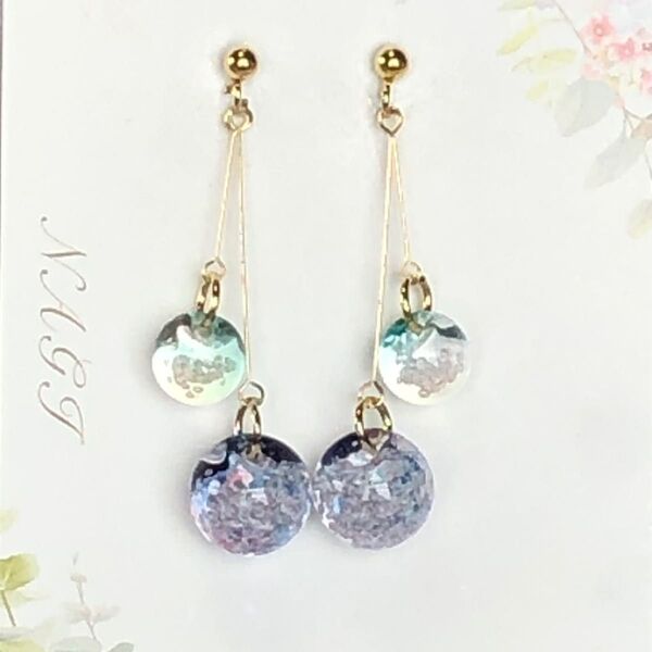 ☆425☆ シャボン玉 ピアス (※イヤリング変更可)