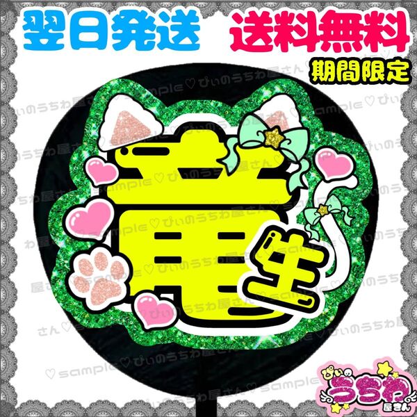 【N154c1】深田竜生/うちわ文字/貼るだけ/カット済み/名前団扇/文字パネル/ファンサ/コンサート/ライブ/規定内