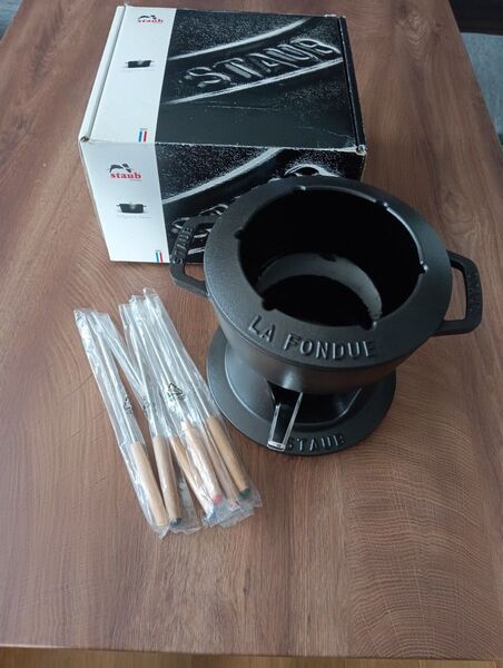 STAUB ストウブ フォンデュセット18cm ブラック