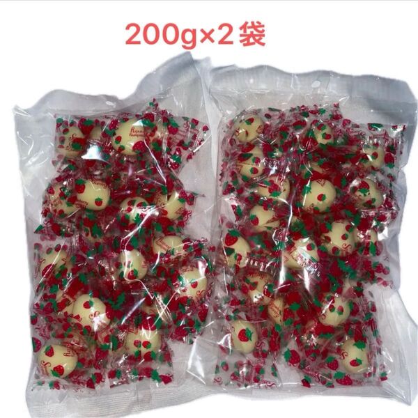 チョコがけいちごホワイト 200g×2袋セット