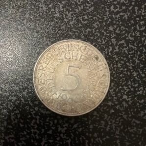 5マルク銀貨 1966年 ドイツ