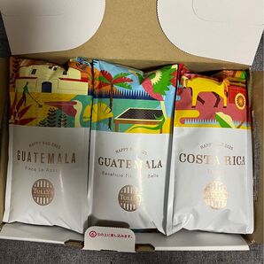 タリーズコーヒー コスタリカ グァテマラ140g(豆)3袋セット
