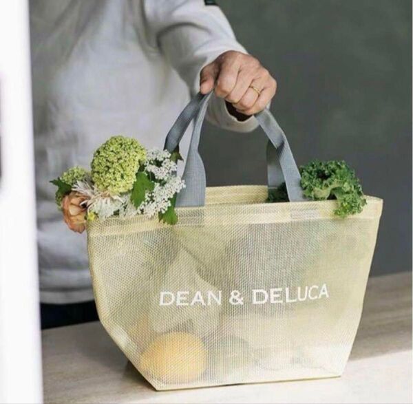 DEAN&DELUCA ディーン&デルーカ メッシュトートバッグ イエロー S