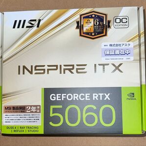 MSI GeForce RTX5060 8G INSPIRE ITX OC 新品 未使用 納品書有り